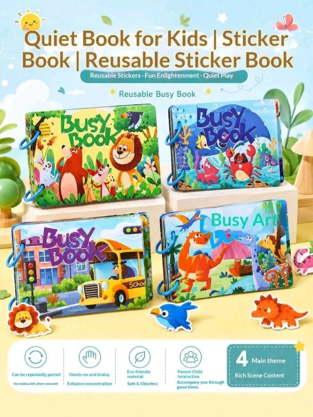 Busy Book Kids Vehicles Matching Puzzle - Multicolor